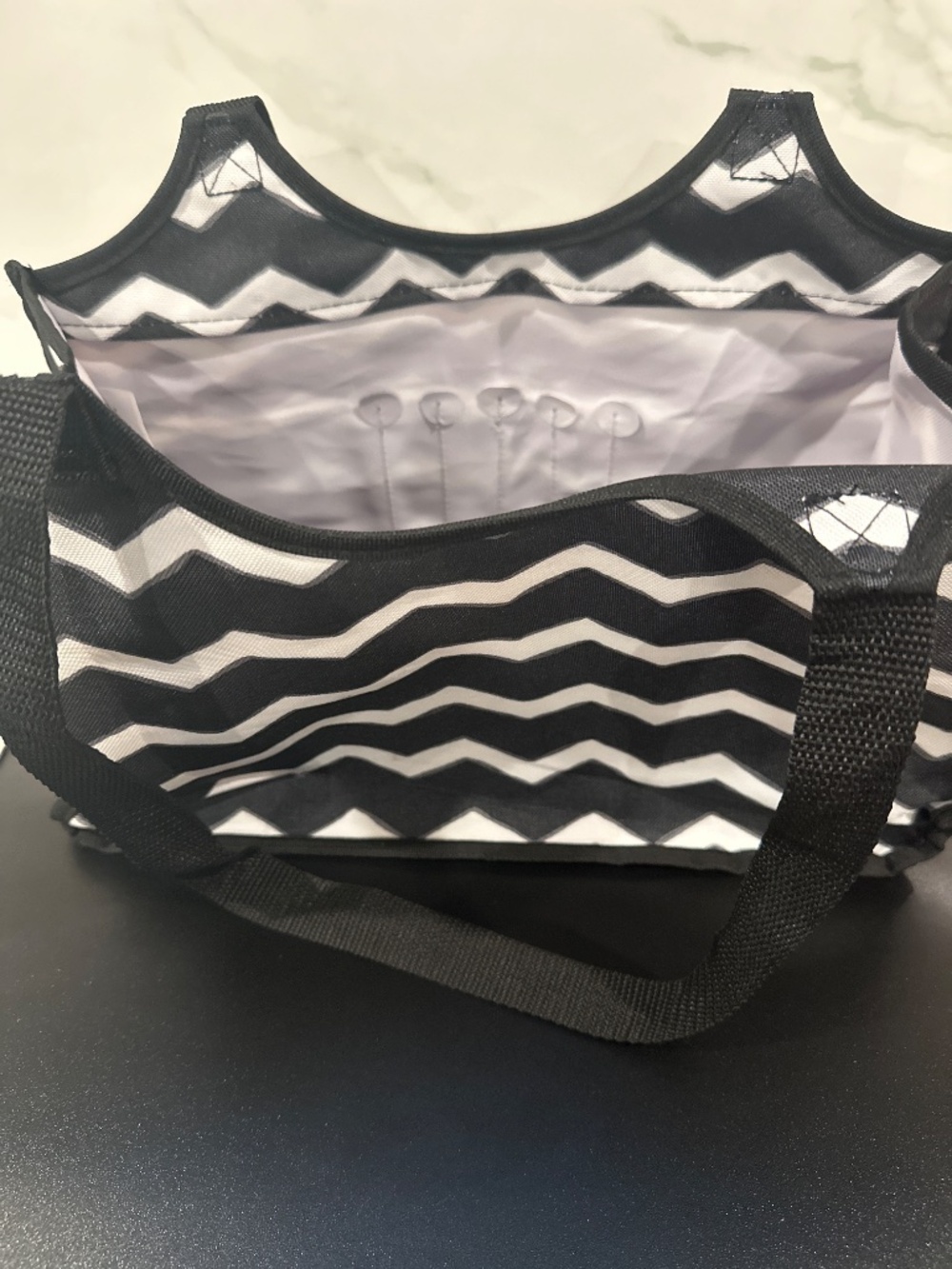 Black Chevron Mini Caddy - Picture 3 of 3